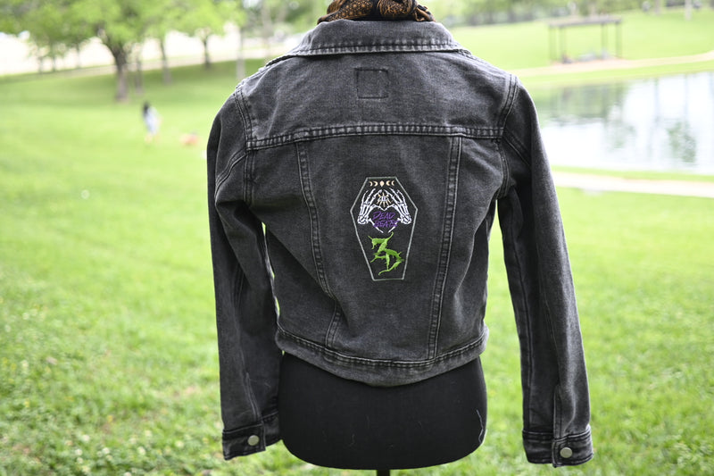 Upthrifted Black Jean Jacket